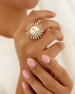 Finaste Zon ring initials Sale