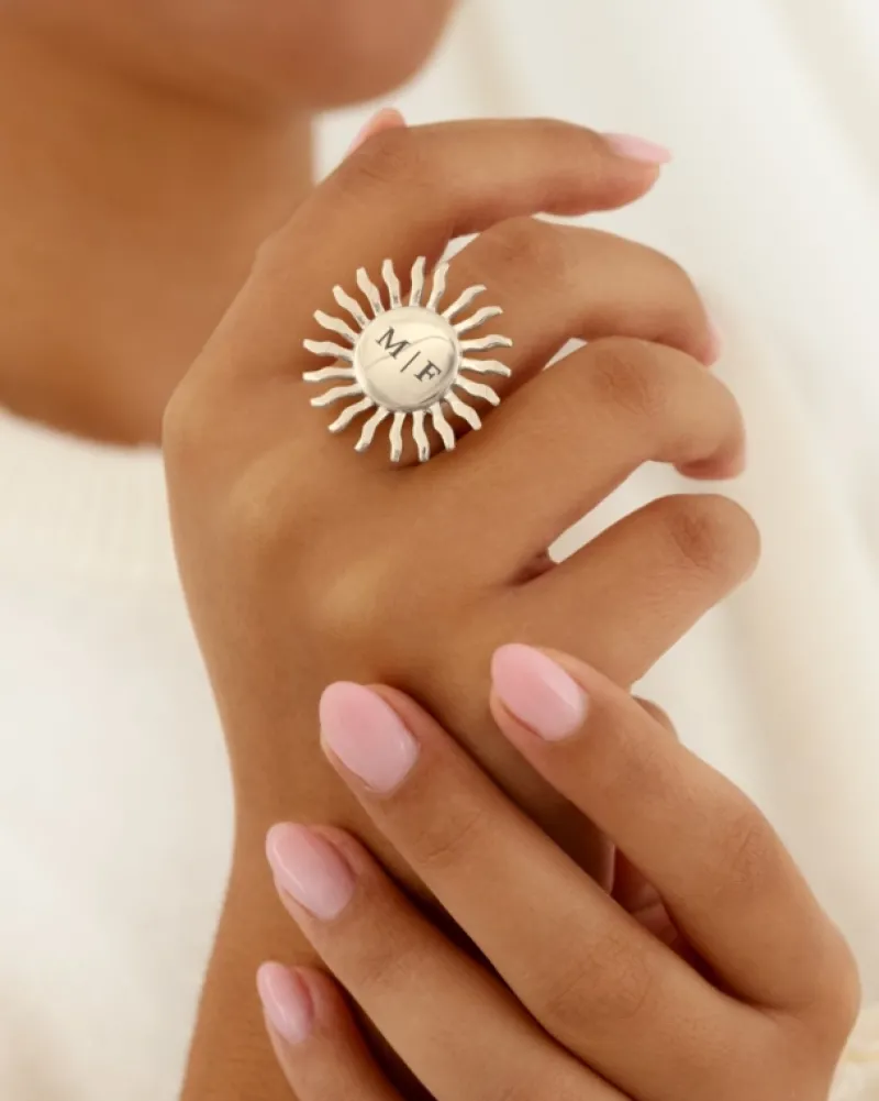 Finaste Zon ring initials Sale